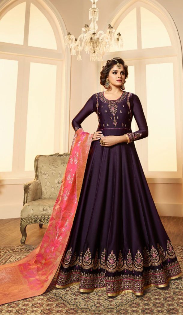 knee length anarkali