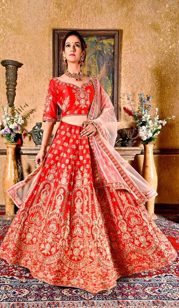 ghagra for reception