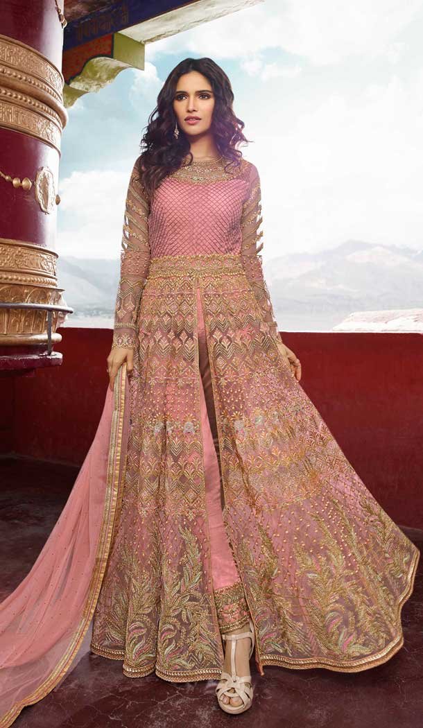 Pink Color Banglori Pakistani Style Long Salwar Kameez - 561169993