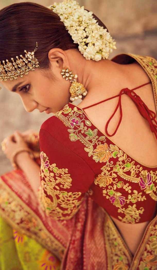 Majesty Multi Color Pure Tussar Silk Designer Sangeet Ceremony Lehenga Choli - 562370106