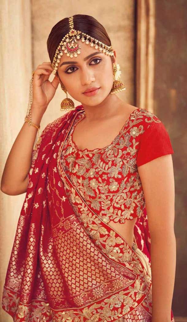 Beige Color Pure Tussar Silk Designer Sangeet Ceremony Lehenga Choli - 562370107