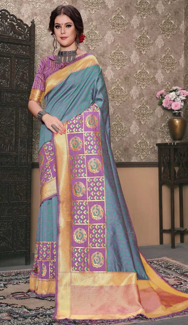 Tanchui Art Silk Multi Color Casual Wear Plus Size Saree Blouse - 564170496