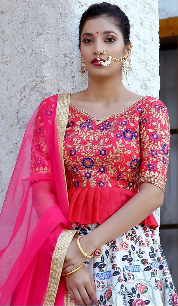 MulitColor Color Silk Designer Sangeet Ceremony Lehenga Choli -588473071