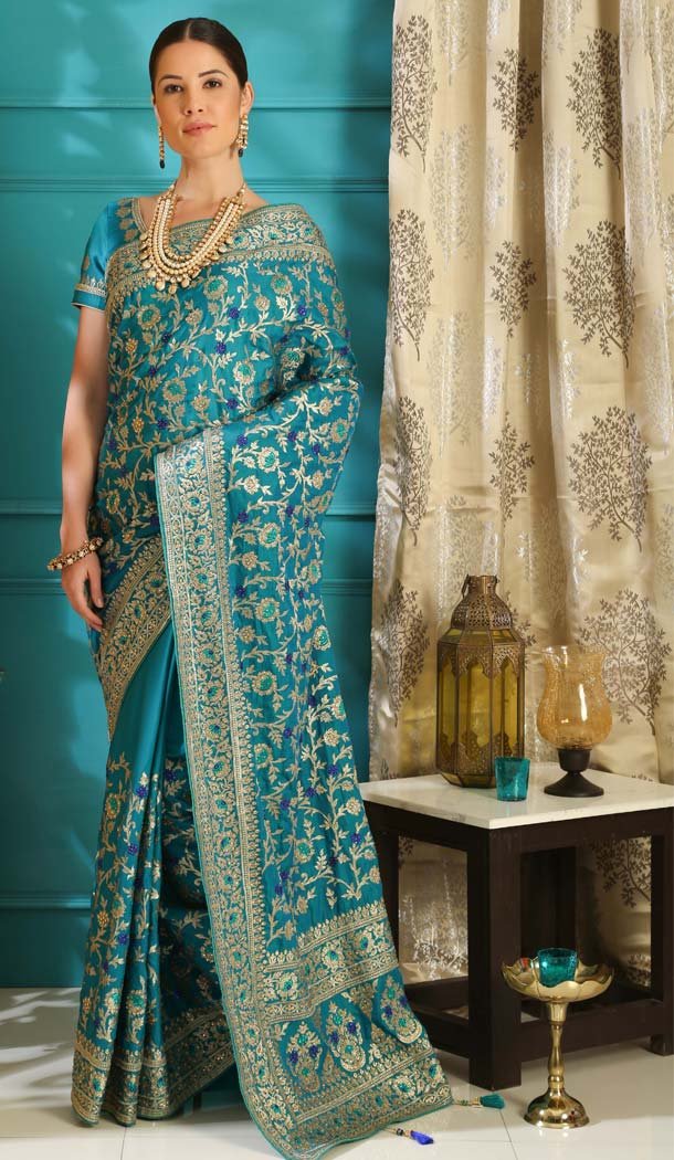 traditional saree for engagement