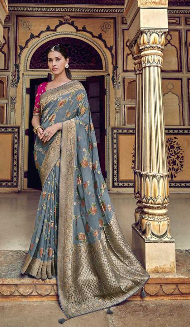banarasi silk bridal embroidered saree banarasi silk bridal embroidered saree