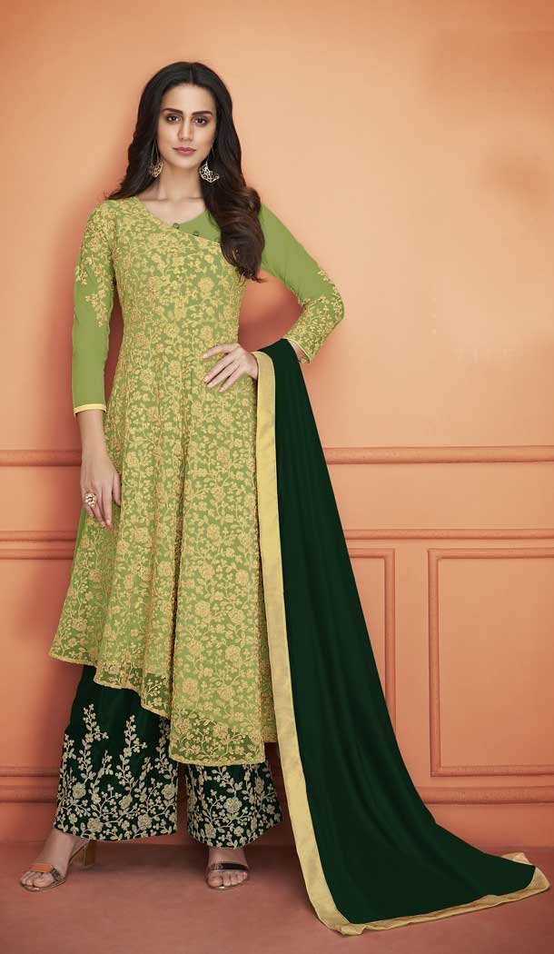 Buy Wedding Palazzo Suit Online Heena Style