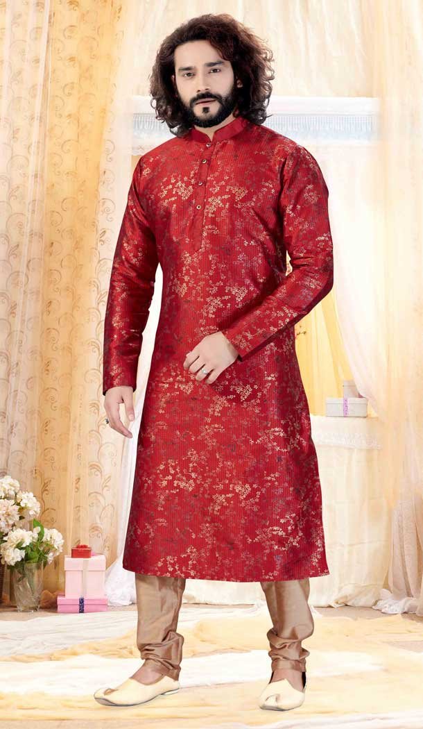 gents printed silk kurta pajama image gents printed silk kurta pajama image