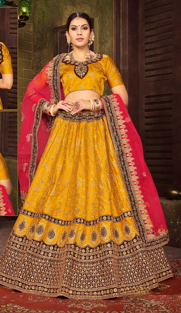 heavy embroidery mehndi lehenga choli heavy embroidery mehndi lehenga choli