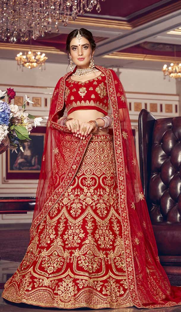 kashmiri bridal lehengas