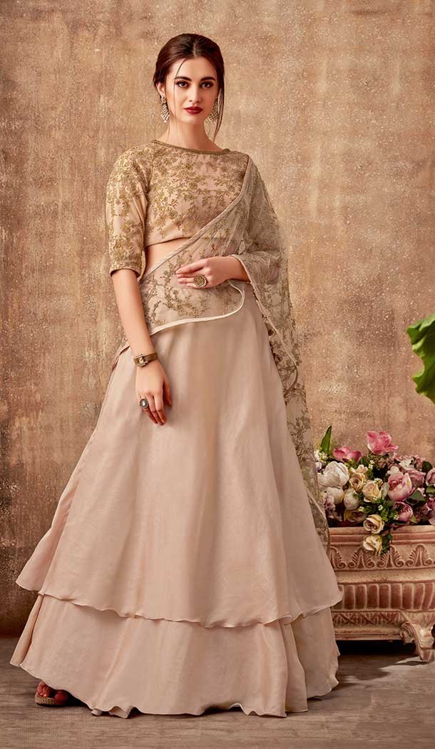kapoor designer silk embroidery wedding lehenga choli -pf75725507