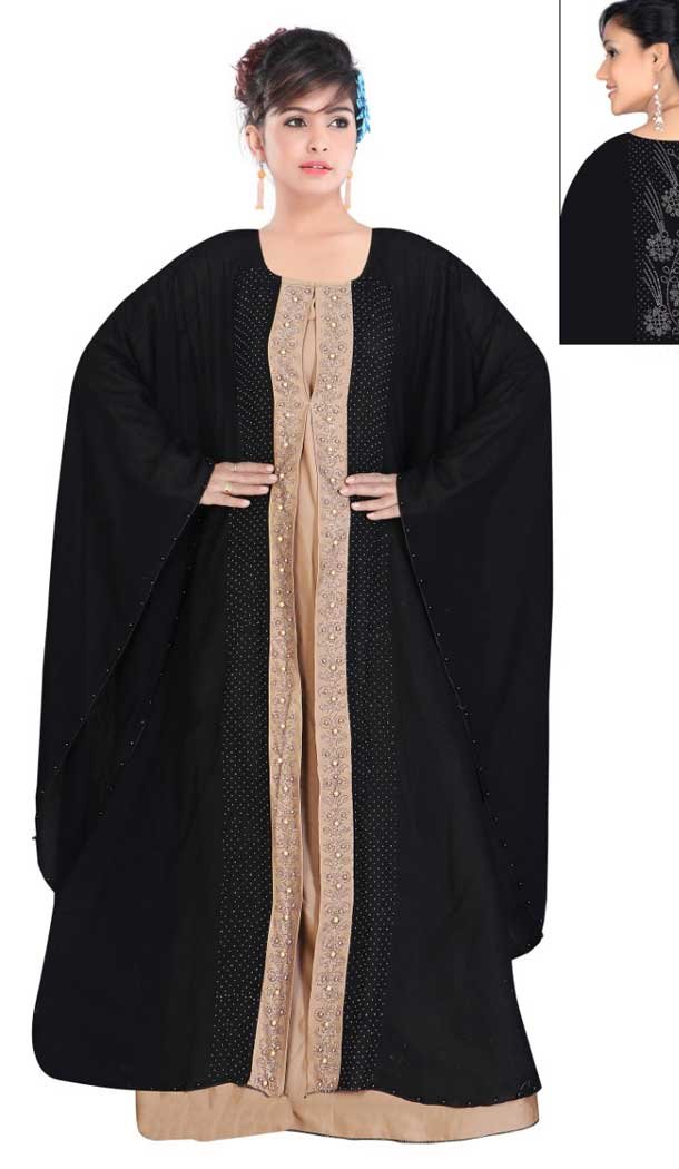 Classy Black Color Nida Fabric Readymade Pakistani Women Burqa -EV538671285