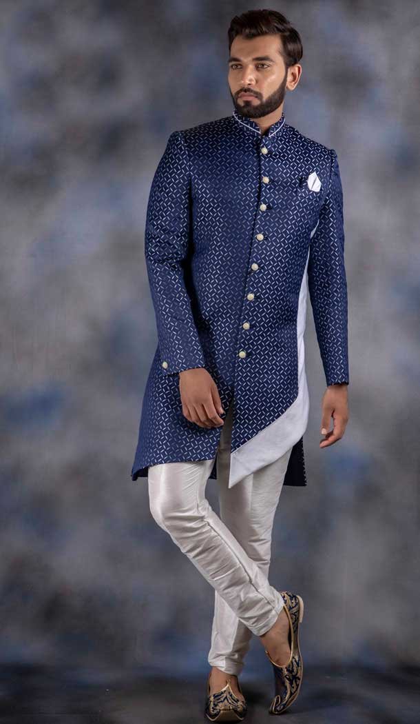 eid wear indowestern sherwani style kurta for man 732790751