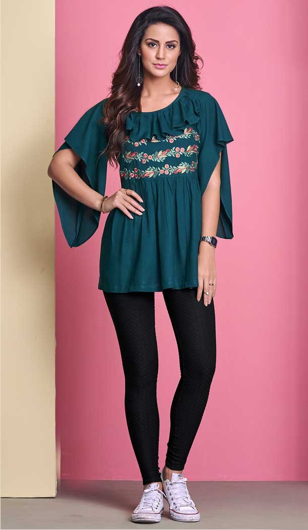 simple short kurti designs