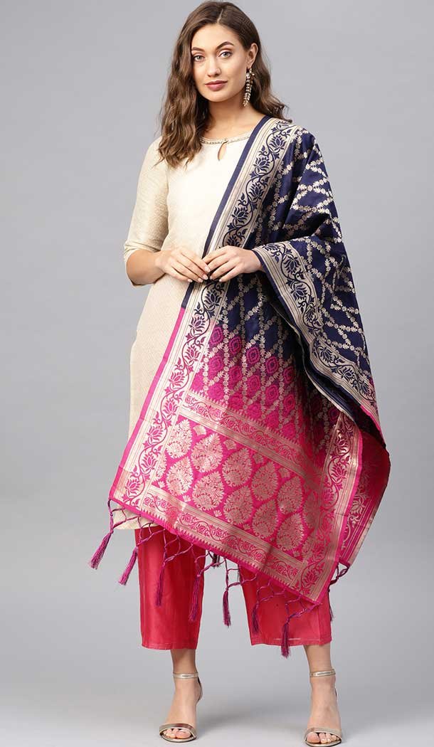 Divine Multi Color Banarasi Silk Designer Dupatta -743591981 Divine Multi Color Banarasi Silk Designer Dupatta -743591981