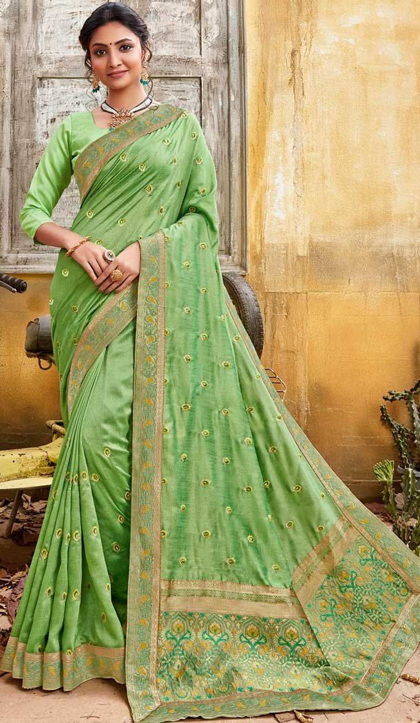 party wear chanderi silk saree and makeup -774295138 party wear chanderi silk saree and makeup -774295138