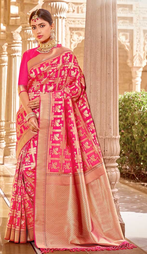 banarasi silk plus size sarees for ...