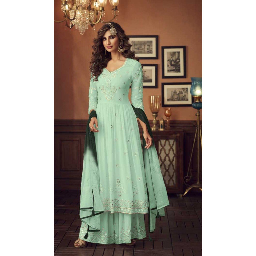 georgette pakistani palazzo salwar suit in abu dhabi -8341100990