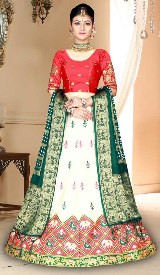 ghagra choli dupatta style