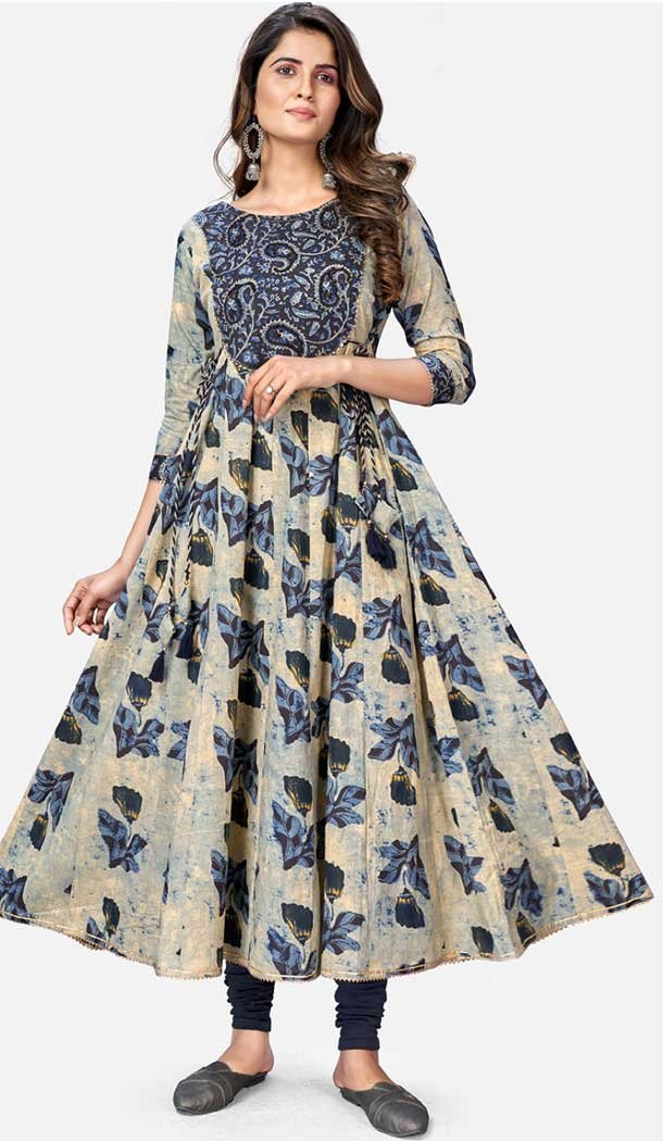 Luscious Multi Color Cotton Designer Casual Party Wear Readymade Kurti -562122280