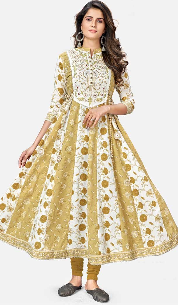 Pretty Multi Color Cotton Designer Casual Party Wear Readymade Kurti -562122283