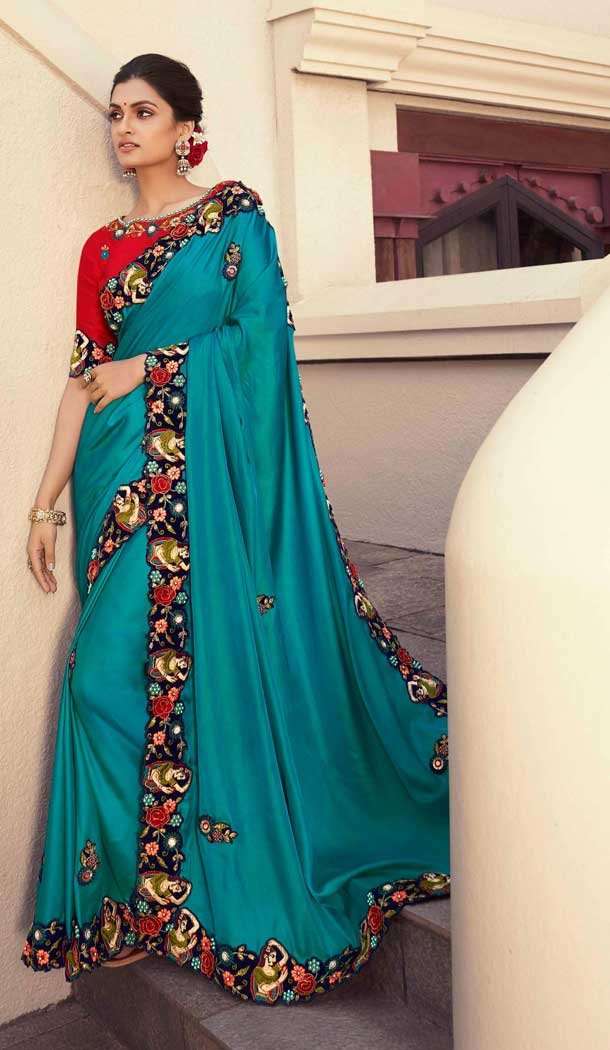 wedding embroidered saree at seematti -971126251