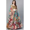 Multi Color Pure Bt Organza Digital Printed Party Wear Women Lehenga -1928134532