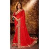 Red Color Chanderi Silk Classic Casual Office Wear Saree -2171136815