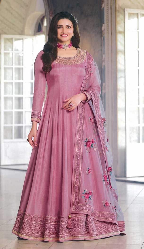 Pink colour frock suit 2025