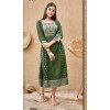Olive Green Color Heavy Rayon Party Wear Readymade Plus Size Kurtis -3918150498