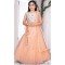 Peach Color Embroidered Net Kids Girls Lehenga Choli -4472154844 