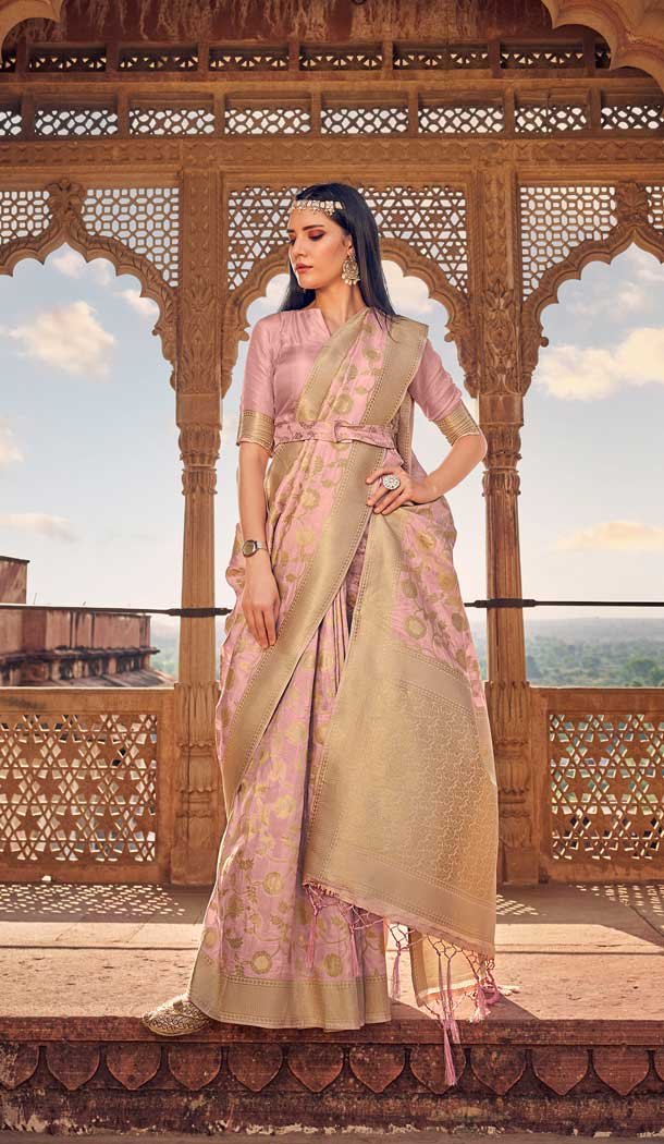 Light Pink Color Pure Viscose Silk Embroidery Work Party Wear Designer Saree -5780164559 Light Pink Color Pure Viscose Silk Embroidery Work Party Wear Designer Saree -5780164559
