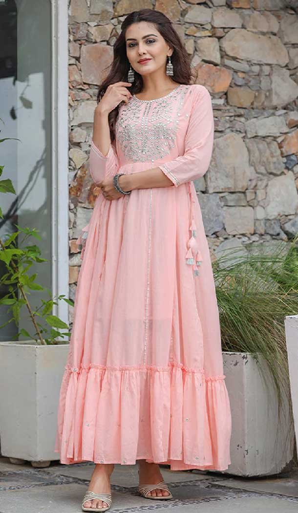 Party wear gown cotton clearance