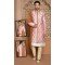 Self Work Pink Color Banarasi Silk Wedding Wear Men's Designer Sherwani -6019166413