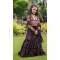 Brown Color Fox Georgette Embroidered Work Readymade Kids Girl Gown -6217168049