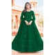Contemporary Green Color Net Embroidery Work Pakistani Style Anarkali Salwar Kameez -6235168155