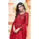 Red Color Net Embroidery Work Pakistani Style Anarkali Salwar Kameez -6235168156