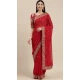 Red Color Heavy Georgette Embroidered Work Casual Party Wear Saree Blouse -6248168228
