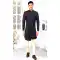 Pretty Navy Blue Color Jacquard Designer Men's Wear Indo-Western Plus Size Shewani -6357169038