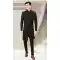 Divine Black Color Jacquard Designer Men's Wear Indo-Western Plus Size Shewani -6357169039