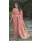 Peach Pink Color Pashmina Soft Cotton Patola Print Work Designer Women Saree -6373169154