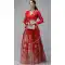 Banarasi Silk Jacquard Work Red Color Traditional Wear Lehenga Choli -6380169232