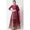 Banarasi Silk Jacquard Work Wine Color Traditional Wear Lehenga Choli -6380169233