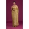 Mustard Yellow Color Soft Georgette Swaroski Work Party Wear Plus Size Saree -6884172974