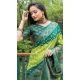 Unique Green Color Pure Bandhej Silk Zari Weaving Work Designer Party Wear Saree -6432169620