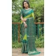 Unique Green Color Pure Bandhej Silk Zari Weaving Work Designer Party Wear Saree -6432169620