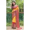 Yellow Color Pure Bandhej Silk Zari Weaving Work Designer Party Wear Saree -6432169621