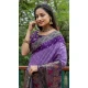 Levender Color Pure Bandhej Silk Zari Weaving Work Designer Party Wear Saree -6432169624