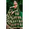 Embroidery Heavy Velvet Bridal Wear Women Lehenga in Green Color -6535170392