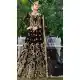 Embroidery Heavy Velvet Bridal Wear Women Lehenga in Black Color -6535170393