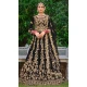 Black Color Embroidery Heavy Velvet Bridal Wear Women Lehenga -6535170397